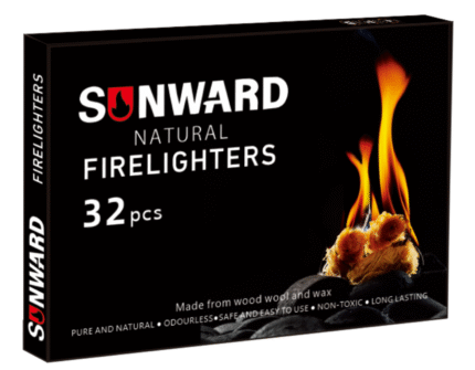 32 pcs Wood Wool Fire Starter, Waterproof, All-Weather for Fireplace Indoor, Charcoal ，Campfires, Grill, Wood Stove, Fire Pit, Smoker, Chimney, Pizza Oven and Coal Stove.